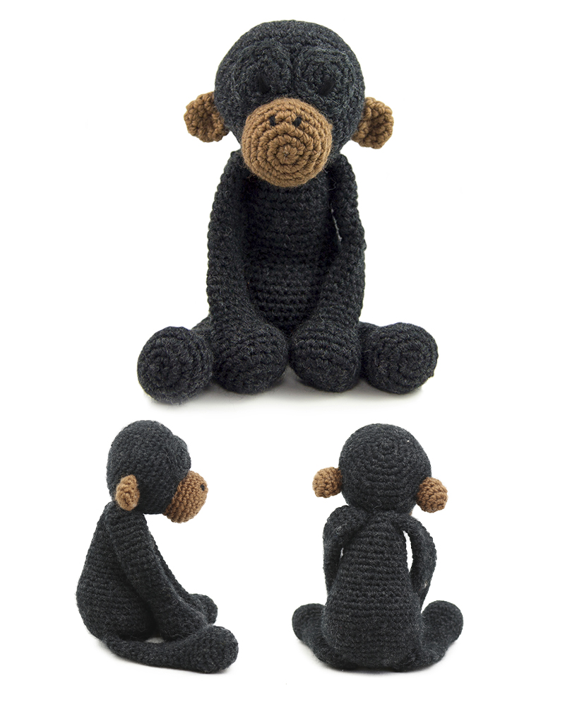 toft ed's animal joan the bonobo amigurumi crochet